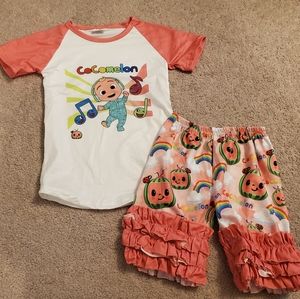 New Cocomelon ruffle shorts outfit